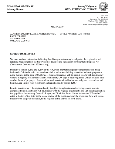 AlaCoFJC, May27,2010=FIRSTNoticetoRegister (under AttyGenl EdmundGBrown...)