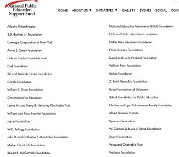 On the website http://www.npesf.org/efsg-members# (not my image) those names link to each organization's website, although this isn't clear until you actually click