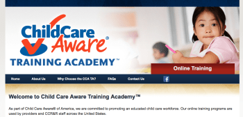 501©3 is NACCRRA, ChildCareAware® Academy Website is, naccrra.smarthorizons.org. Good luck finding an admission of who NACCRRA is on that website, or even a street address (it's a VA address, CA legal domicile, and has been since the start--inc. 1987)