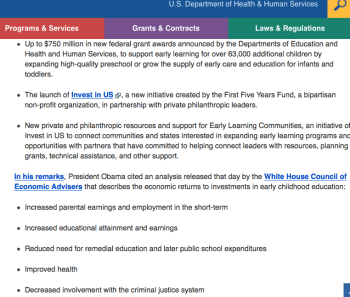 Image #2 of 2 for "Big Day for Early Childhood Education at the White House" (from HHS blog, 12/22/2014)