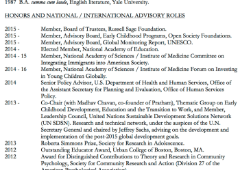 H Yoshikawa CV, Honors and Awards (partial)