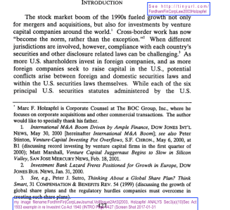 fordhmfincorplawjournalvol8issue2art32003-holzapfel-analys-sec3a10sec-act-1933-exemptn-in-re-investmt-co-act-1940-intro-page-427-screen-shot-2017-01-31