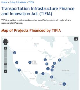 https://www.transportation.gov/tifia. See also other related sites for more info on this. 