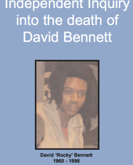 From the UK Guardian, and from the "Independent inquiry into the death of" document, at http://image.guardian.co.uk/sys-files/Society/documents/2004/02/12/Bennett.pdf