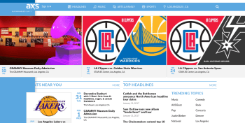 Examiner.com now redirects to AXS.com (run by AEG -- see website footer banner)