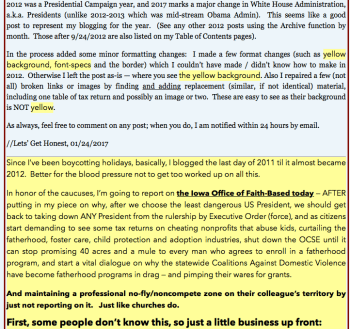 From my 1/1/2012 post "Clocking in Again -- as a Woman --..."