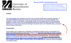 Functionalism and the EU (Lecture10?) Robert WeinerPhD co 2010 from UMassBoston, screenprint March 8 2017 3-20pm