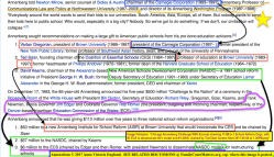 Chicago Annenberg Challenge WIKI Excerpt showing 113M to 3 School Reform Orgs, with #3 ECS to disseminate #2’s model and #1 AISR, chaired by Ted Sizer Screen Shot 2017-05-04 at&nbsp;1.36PM