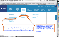 ICMA (EIN#36-2167755, Int’l City-County Managers Assoc’n) either Website or FY2014 990 excerpt SShot 2017Jun11 @4.36.09&nbsp;PM