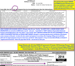 RE 3-day PEERTA ACF-sponsored, ICF-hosted, CFUF-featuring (Plenary)**CFUF EIN#522142708, FY2014 Form 990 re 1’3M spent on CAT classes) GatewayToOppty-IMPROVING Parental Employmt + Family