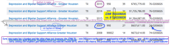 Depressn+Bipolar Suppt Alliance Greater Houston EIN# Discrepancy (#76-0206826 vs 74-0206826) raises Questions SShot 2017July04 at 6.55.11 PM