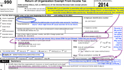 PersonalGenomes’org (MA-NC entity) 990 FY2014 (Page1, Top thru Ln1) ~ 2017Aug01 Mon&nbsp;@1.33PM
