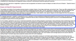 05 Your Tax Dollars at work~>NIH’s OppNET~>FOA RFA-TW-13-002 (closed 2014) Rsrch on Role of Epigentics in Social Behav’rl Env+Biologicl ‘Relatnships thru-out life~across Gentns&nbsp;(Activ