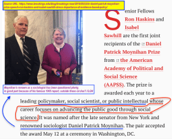 Brookings Inst announcing Joint Moynihan Prize 2016 (Haskins, Sawhill) along with Evidence-based policy and her new book Generation Unbound (not shown on image) SShot 2017Aug06&nbsp;@5.17PM