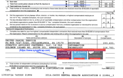 MHAMD (MentalHealthAssoctn of MD) EIN# 520591666 (since1915) FY2014 990 excrpts~ affiliated with MHAmerica~SShot 2017Aug19 Sat @5.19.05&nbsp;PM