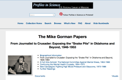 Mike Gorman Papers MentalHealthActivist-Journalist (incl~re Lasker sponsorship) @ NIH-US Library of Medicine SShot 2017Aug16 @7.32.34 PM&nbsp;00003