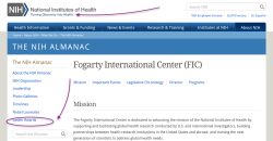 NIH Turning Discovery into Health ALMANAC (sidebar references Lasker Awards, open to FIC {Viewed 2017Aug04&nbsp;@5.26.PM