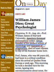 NYT LearningNetwk On This Day re Wm James Obituary (8-27-1910) SShot 2017-08-03 at&nbsp;4.45PM