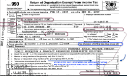 SixteenThirtyFund FIRST 2009 Form 990O (in DC, EIN#26-4486735) sponsors Demand Progress Action (?) 2017Sep9 Sun @3.33.05&nbsp;PM