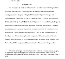 Civil Action CaseNO 11-1482(RJL), Feb 29 2012 Memo Opin (Dkt#10+35) in US District Court of DC RJR Lorrilard et al v US FDA ~and~ HHS (Commissioner + Sec’y Sebelius named) SShots 2017Oct