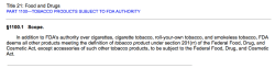 e-CFR’gov (Title 21USC re FDA) esp SubChapterK – TOBACCO PRODUCTS – SShots 2017Oct7 Sat @1.44.39&nbsp;PM