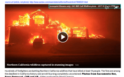 SAC BEE Calif Wildfires photo ~ 2017-10-10 at&nbsp;4.17PM