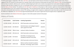 SEP Stanford (Univ) Encyclopedia of Philosophy (came on-line 2006) Grants-Funding refs 2017Oct15 @9.09.35&nbsp;AM