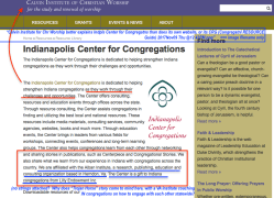 Calvin Institute for Chr Worship better explains Indpls Center for Congregatns than does its own website, or its CRG (Congregatnl RESOURCE Guide) 2017Nov09 Thu&nbsp;@12.43PM