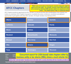 AFCC Chapters per AFCCnet’org viewed 2017-12-18&nbsp;@7.40PM
