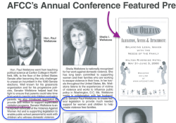 AFCC News Winter 2000 (Vol 19, Wellstones-$65M for SupVisitn requested (p6 under Paul’s bio), Mincy, Alienated Child, Covenant Mge etc) ~ 2017Dec18 Mon @at 11.29.32&nbsp;AM