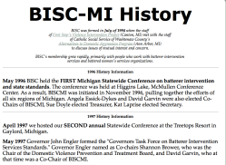 BISC-MI History, 1994-96 (startup) and (image#2) 2009 (two confs) NB Participants! 2017Dec22 @2.01.16 PM