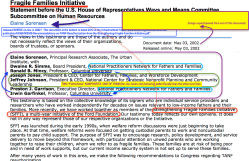 Elaine Sorensen|Urban INstitute (2 Garfinkel, Mincy, 2 from NPFF, and 2 more Fatherhd Nonprofits) Testimony on TANF 2002 Reauthorization ~ 2017Dec11 Mon @5.20.30&nbsp;PM