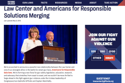 GIFFORDS LAW CTR (formerly LCAV, merging with Americans for Responsible Solutns) About pp (self-history) ~~Shot 2017Dec1 Fri @3.42.53&nbsp;PM