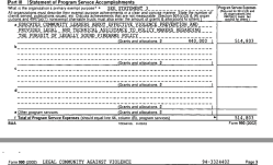 LCAV EIN#943324402 (in Calif) various 990 years, excerpts ~~Shot 2017Dec1 Fri @4.25.25 PM