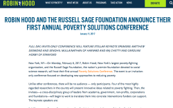 RHF+Russell Sage Jan2017 Invite-Only PovertySolutions incl Mullainathan + (MA, 2010ff EIN#271678009 IDEAS42 (formerly BEHAVIORAL IDEAS LAB (successor to a HarvardProject) see also&nbsp;ELDAR