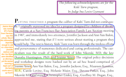 2009 Book, MaryEllen Hannibal ~Good Parenting Thru Your Divorce~ distilling Kids Turn (SF) practices + history, Judge Ina L Gyemant summary + thanks SShot 2018Jan12 Fri @8.15.03 PM&nbsp;0000
