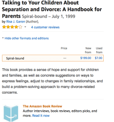 Book w few reviews, since 1999!! publ by the former NFRC (Children of Separ’tn + Divorce Ctr, Inc) (ExDir RisaJGaron, AFCC BdDir per website) 2018Jan16 Tue @3.04.07&nbsp;PM