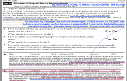 CALICO CENTER, 1997ff, EIN# 94326781, Fiscal Sponsor (?) of CACC, Inc, FY2015 990 excerpts 2018Jan3 Wed @2.16.29&nbsp;PM