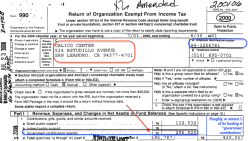 CALICO CENTER, 1997ff, **FY2000 Form 990 images Show main exp = paying the DA – EIN# 94326781, SShots 2018Jan3 Wed @2.31.43 PM&nbsp;00001