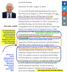Dr Caroll M Brodsky (1922-2014) was 3d husband of Herma Hill Kay (1934-2017) Iconic UCB Professor ~ SShot 2018Jan23 at&nbsp;11.25AM