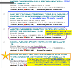 FCR January 2010 (in 4 images) referencing Overcoming Barriers and Family Bridges, (Deutsch, Ward, Sullivan, Warshak, Fidler, et al) SShots 2018Jan5 Fri @7.51.32&nbsp;PM