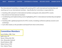 Janet Walker,OBE (2010ff)is AFCC Member, FCR Editorial Board, Stanley Cohen 2005 awardee, Chair of its Int’l Committee — AND referenced in FamilyInitiative’org’UK (Voices in the&nbsp;Middle)