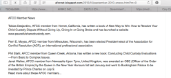 Janet Walker,OBE (2010ff)is AFCC Member, FCR Editorial Board, Stanley Cohen 2005 awardee, Chair of its Int’l Committee — AND referenced in FamilyInitiative’org’UK (Voices in the&nbsp;Middle)