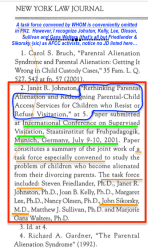 NY Law Journal 2007, Matrimonial Law, Heavy Refs to Gardner, and FN2 Sikorsky (sic) see context! Sikorski John (UCSF Psychiatrist who helped design KT Curric in 1980s) Sshot&nbsp;2018Jan24