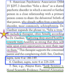 NY Law Journal 2007, Matrimonial Law, Heavy Refs to Gardner, and FN2 Sikorsky (sic) see context! Sikorski John (UCSF Psychiatrist who helped design KT Curric in 1980s) Sshot&nbsp;2018Jan24