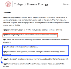 Cornell’s College of Human Ecology (cf Bronfenbrenner), History (about 5 images) ~~ 2018Feb17 Sat@2.25.33&nbsp;PM