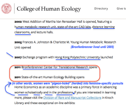 Cornell’s College of Human Ecology (cf Bronfenbrenner), History (about 5 images) ~~ 2018Feb17 Sat@2.27.35&nbsp;PM