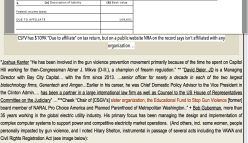 Footnote NRA ON THE RECORD (but not Us) (Yours Truly the Center to Stop Gun Violence) (4 images from my Nov 2017 Footnote to HIAP post <~2018Mar8 Thu@4.23.51 PM&nbsp;00004