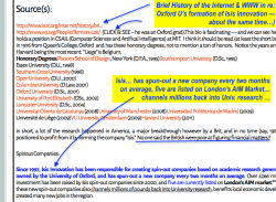From Oxford-Harvard-DC (Oct25 2012 post@my ColdHardFacts blogt) attn Isis (now OxfordUniv) Innovation Ltd (Univ-owned incubator) ~incl Tufano, SAID Bus School + Inventor of the WWW Be