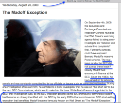 Madoff Exception (The)<<~~**!! |EdJayEpstein's Weblog Aug 26 2009 (contents re Sept 4 info tho) @ 2018Mar29 Thu @5.42.59&nbsp;PM